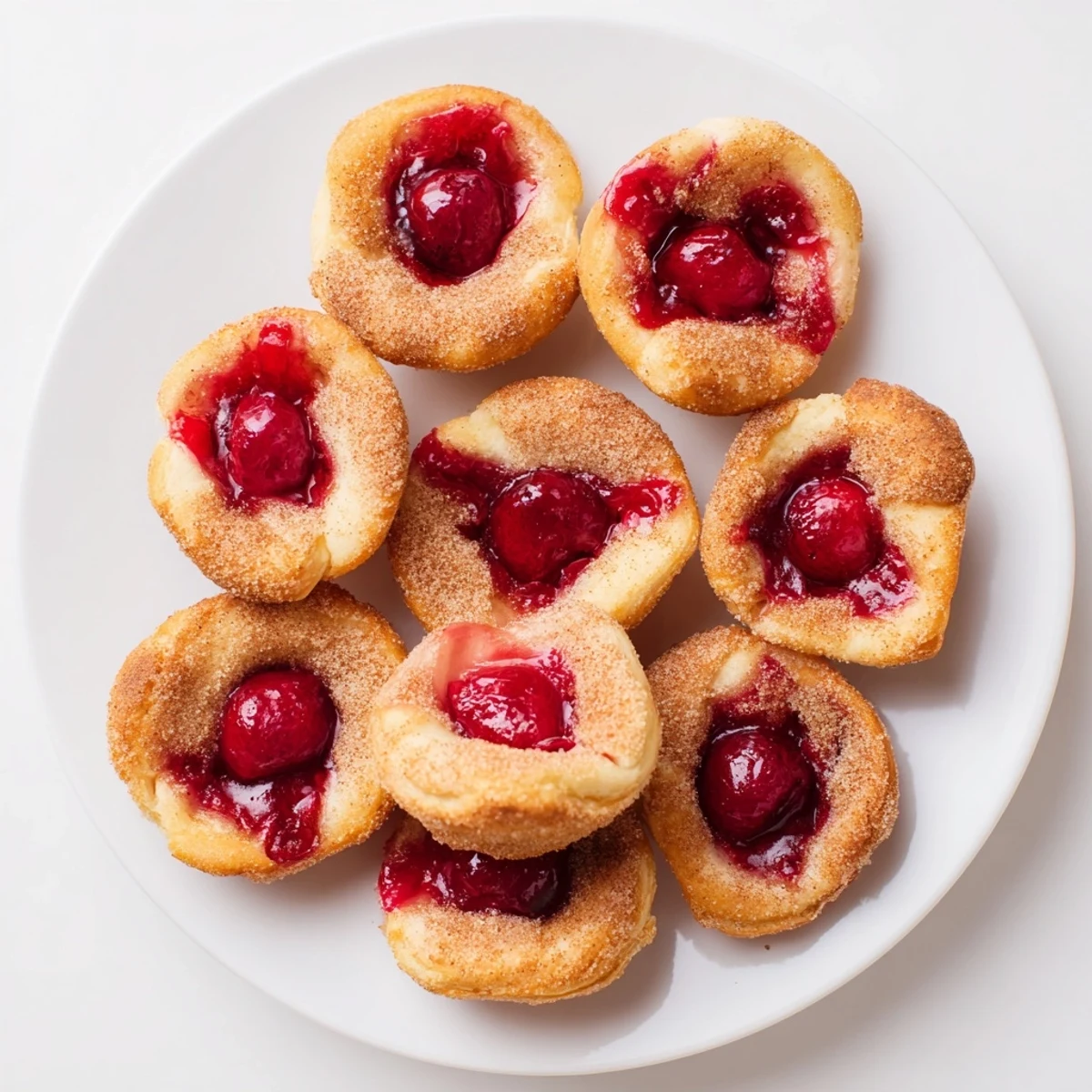 Easy homemade Quick Cherry Pie Bites showcasing buttery crust and sweet cherry filling, arranged on a wire rack to cool.