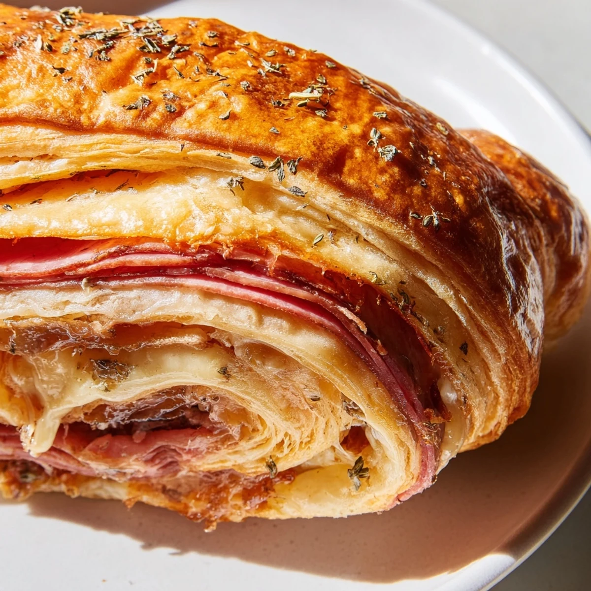 Baked beef and cheese French dip roll ups with gooey melted provolone cheese