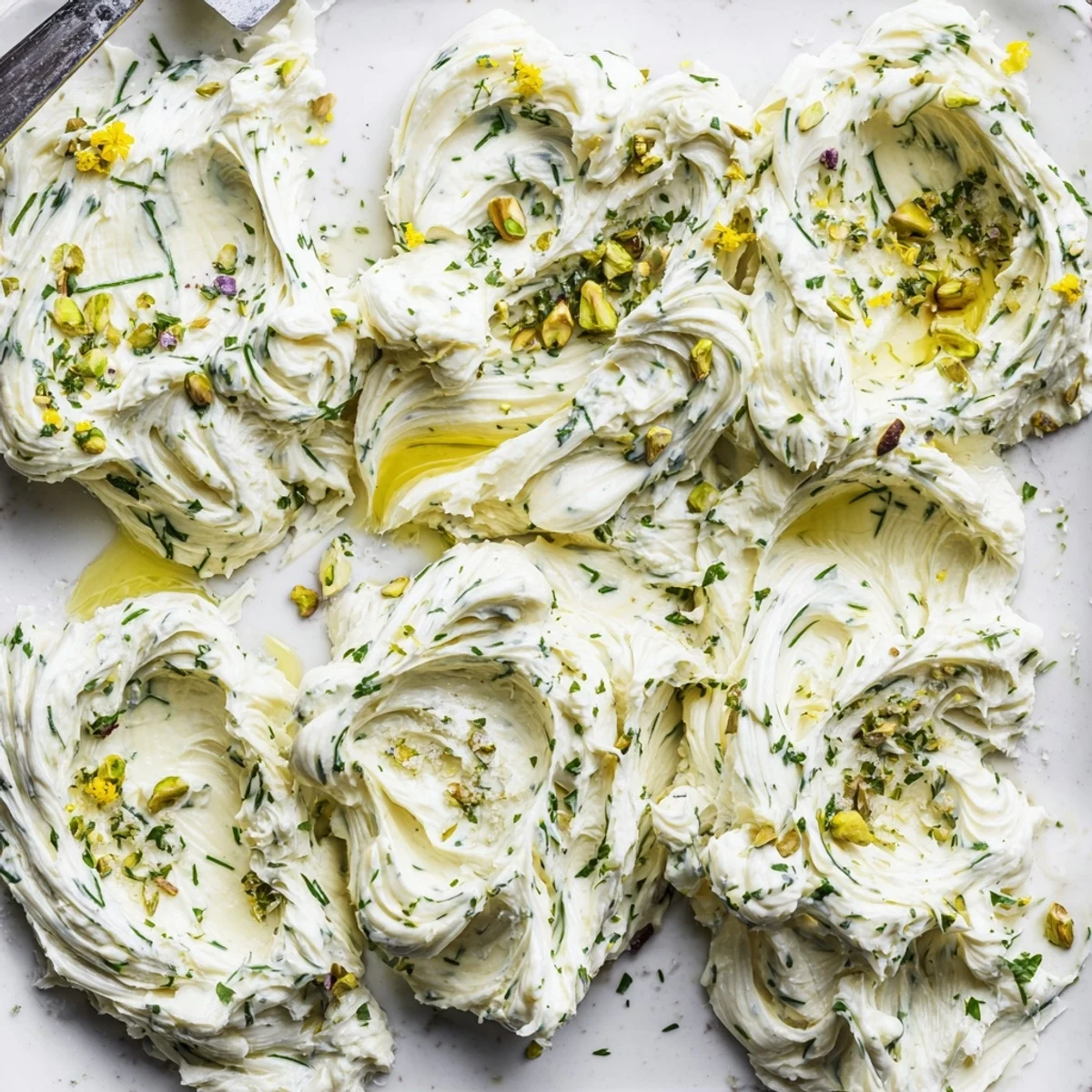 Rustic Creamy Herb Infused Butter Board spread, ready with sourdough and crackers