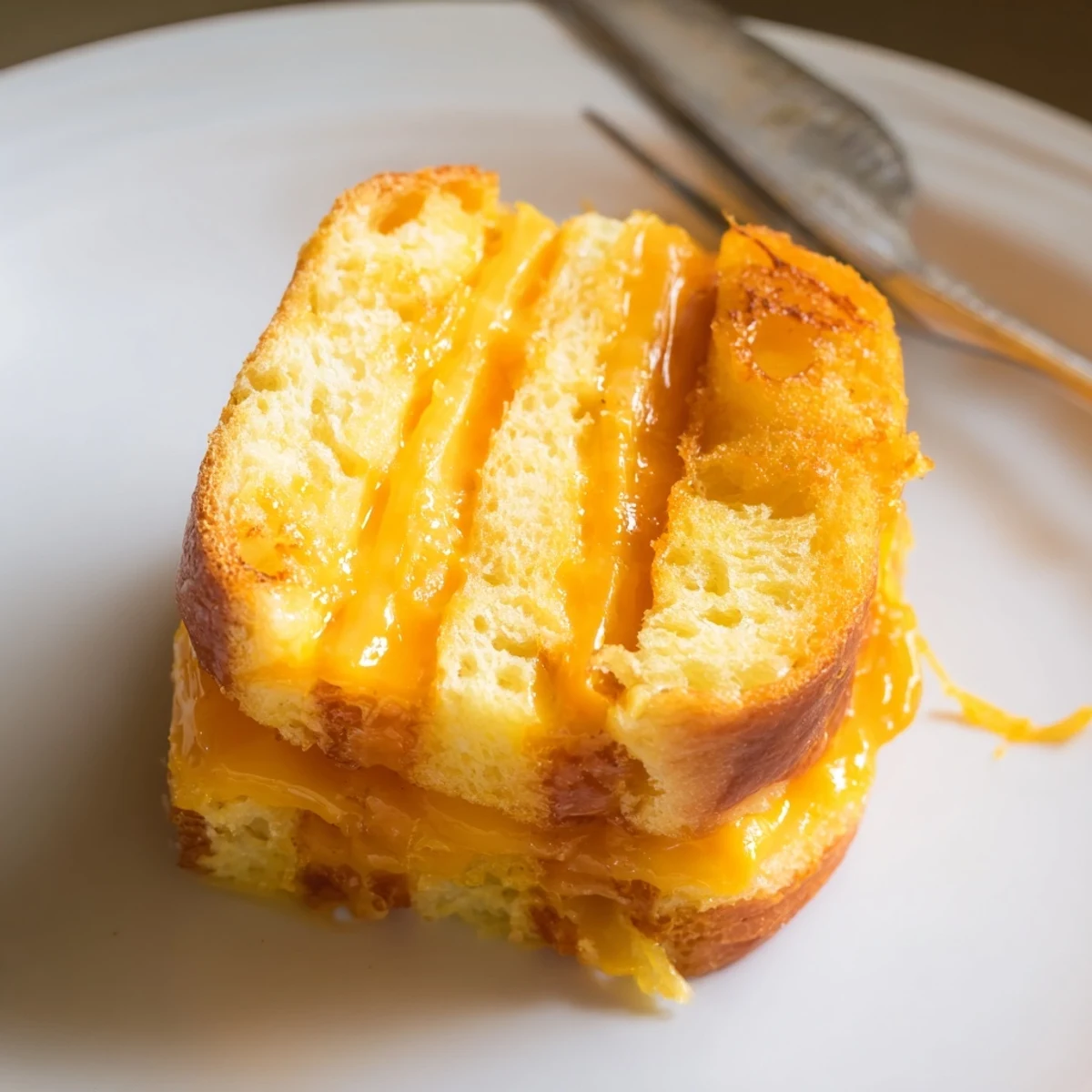 Mini Grilled Cheese Hawaiian Rolls Recipe showing melty cheddar on golden, buttered tops
