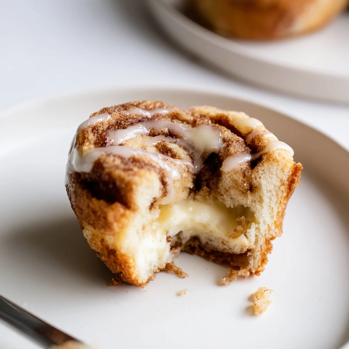 Warm Cinnamon Roll Cheesecake Cookies with gooey cream cheese swirl and cinnamon aroma
