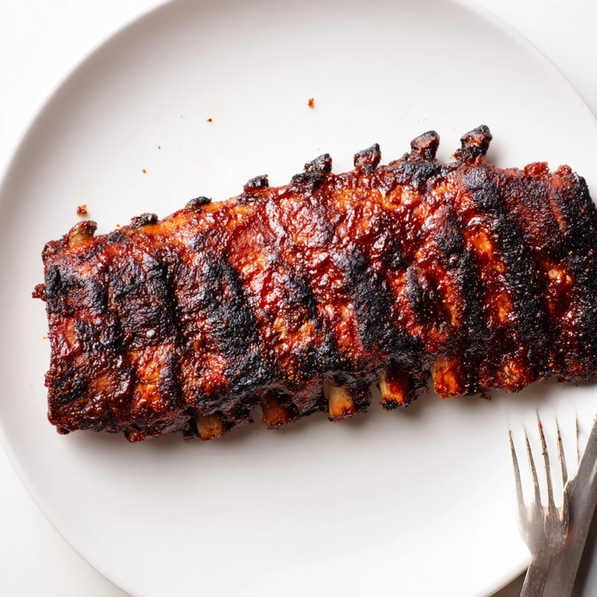 Smoky Grilled Ribs paired with tangy coleslaw and warm cornbread slices