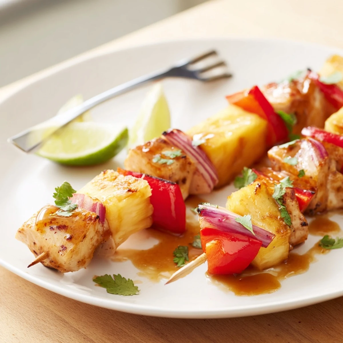 Savor The Flavor With Grilled Pineapple Chicken Kabobs Recipe with caramelized edges and glaze
