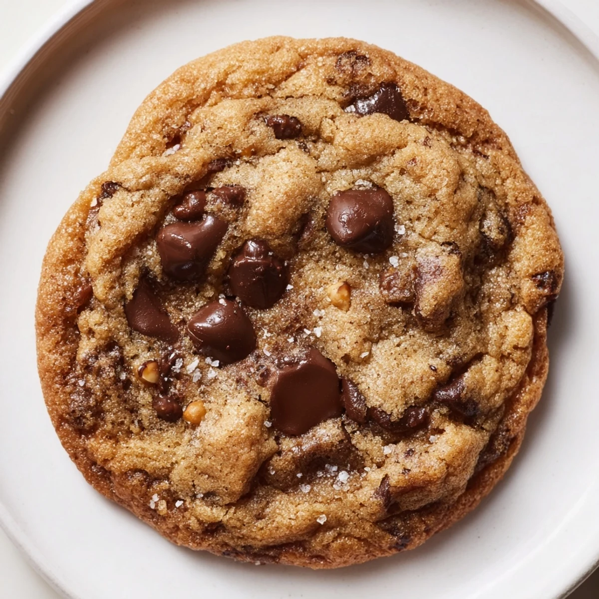 Warm Chocolate Chip Cookies cooling on wire rack, golden edges, gooey centers