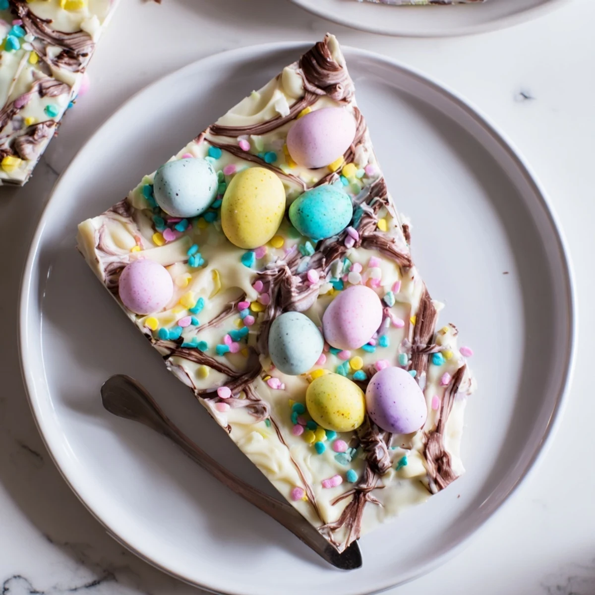 On a spring platter, Robin Egg Easter Bark offers sweet, crisp, colorful bites.