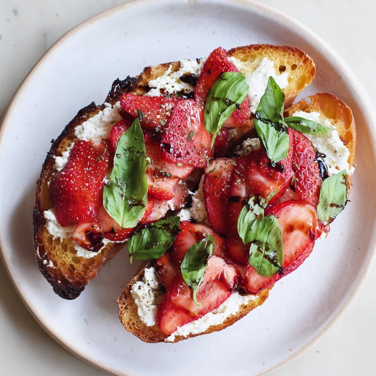 Serve Strawberry Ricotta Bruschetta warm as an appetizer with chilled Prosecco.
