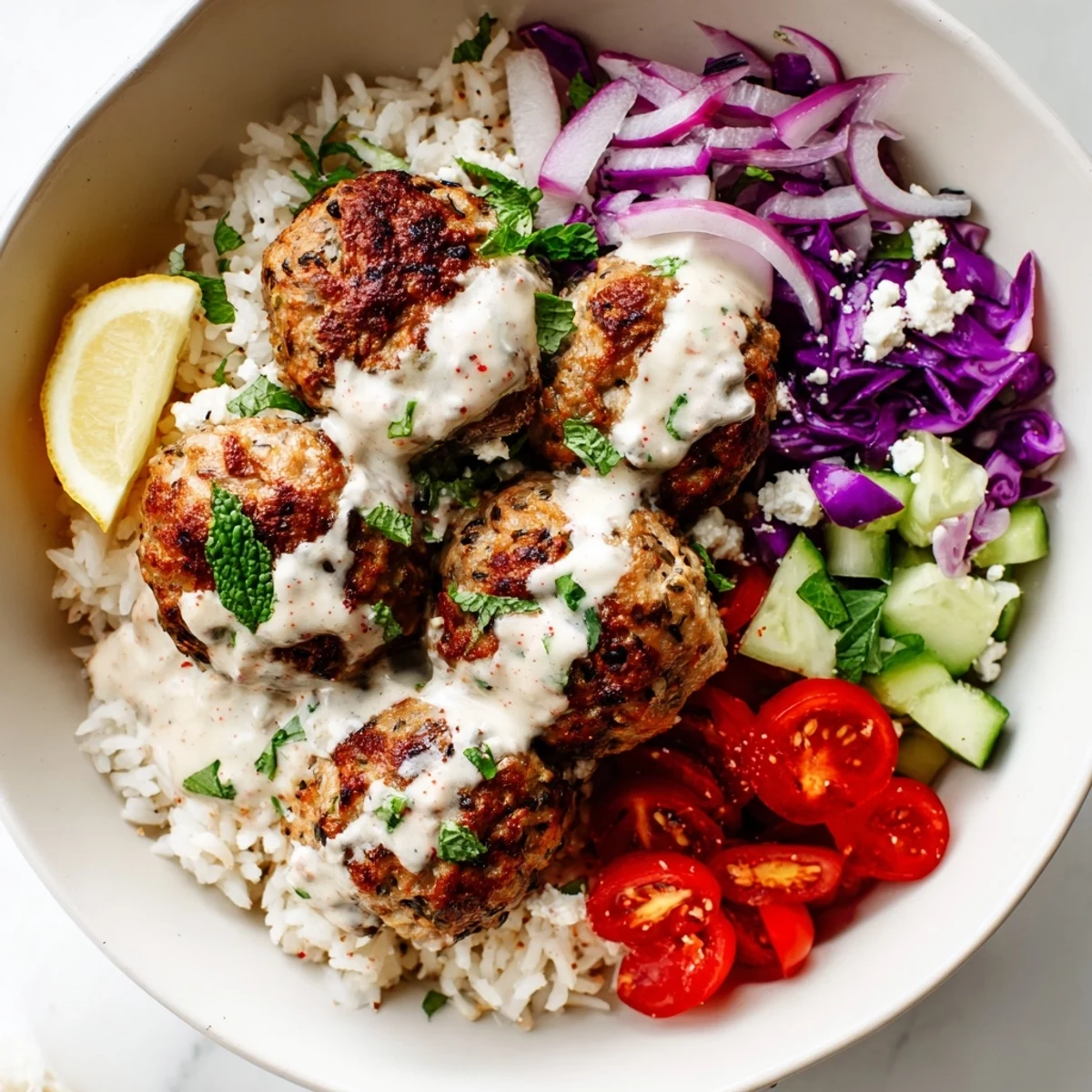 Mediterranean Zaatar Turkey Meatballs