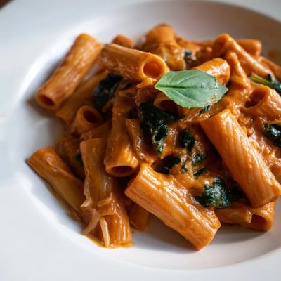 Creamy Sun Dried Tomato Vegan Pasta