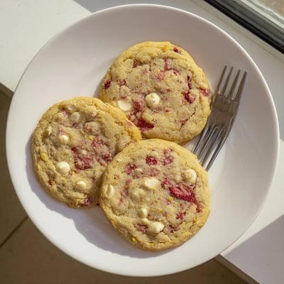 Lemon Raspberry Cookies Bright Chewy