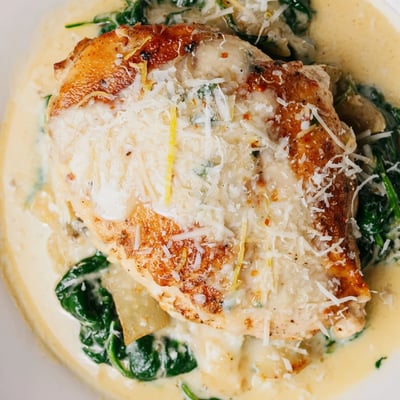 Lemon Parmesan Spinach Chicken